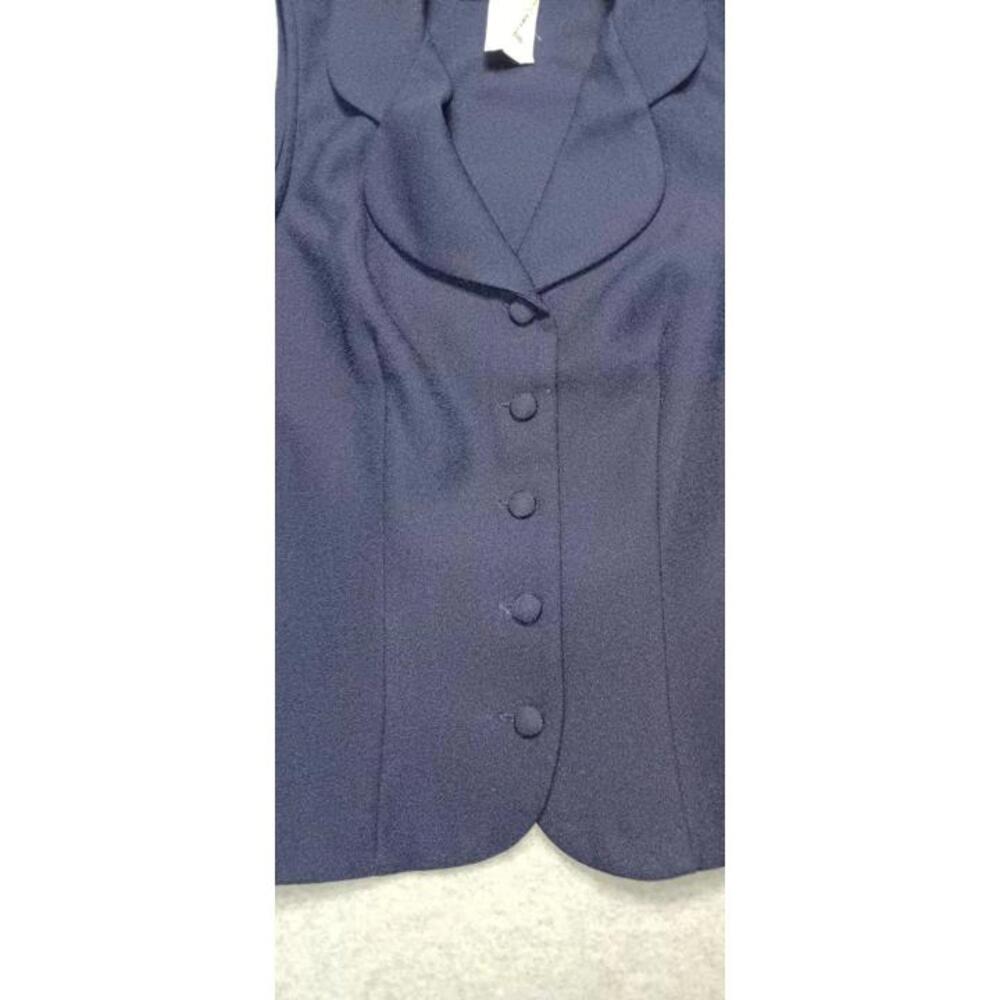 All That Jazz Chorus Line Company Button Vest Women's Size 5/6 Navy Blue Formal - Picture 6 of 10